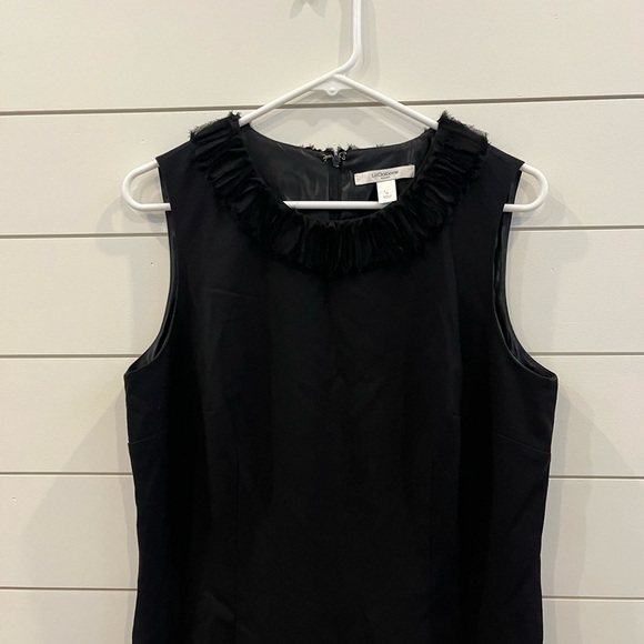 Liz Claiborne Black Sleeveless Mock Neck Sheath Dress - Picture 3 of 5
